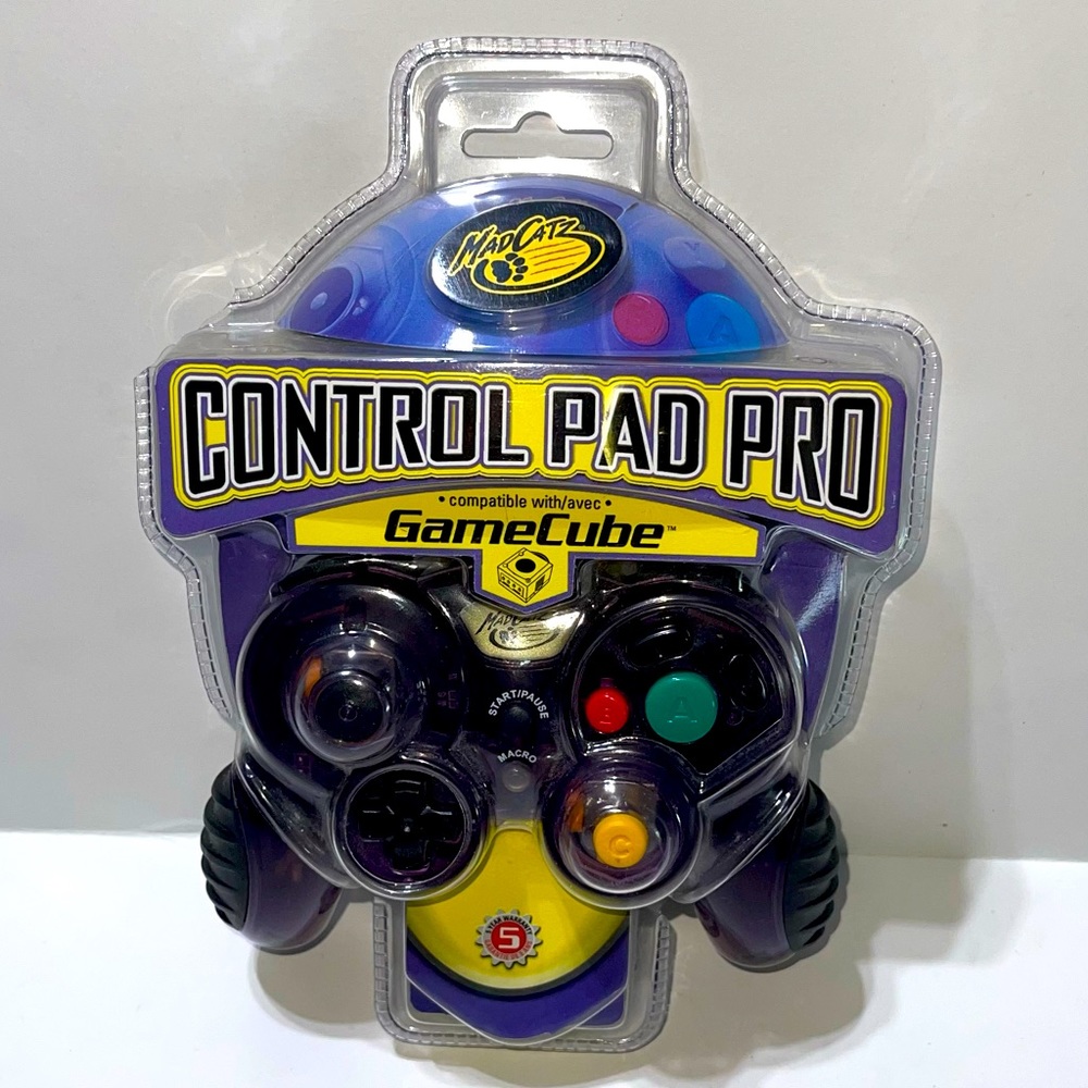 MadCatz Control Pad Pro Nintendo GameCube PURPLE WIRED Controller, BRAND NEW!